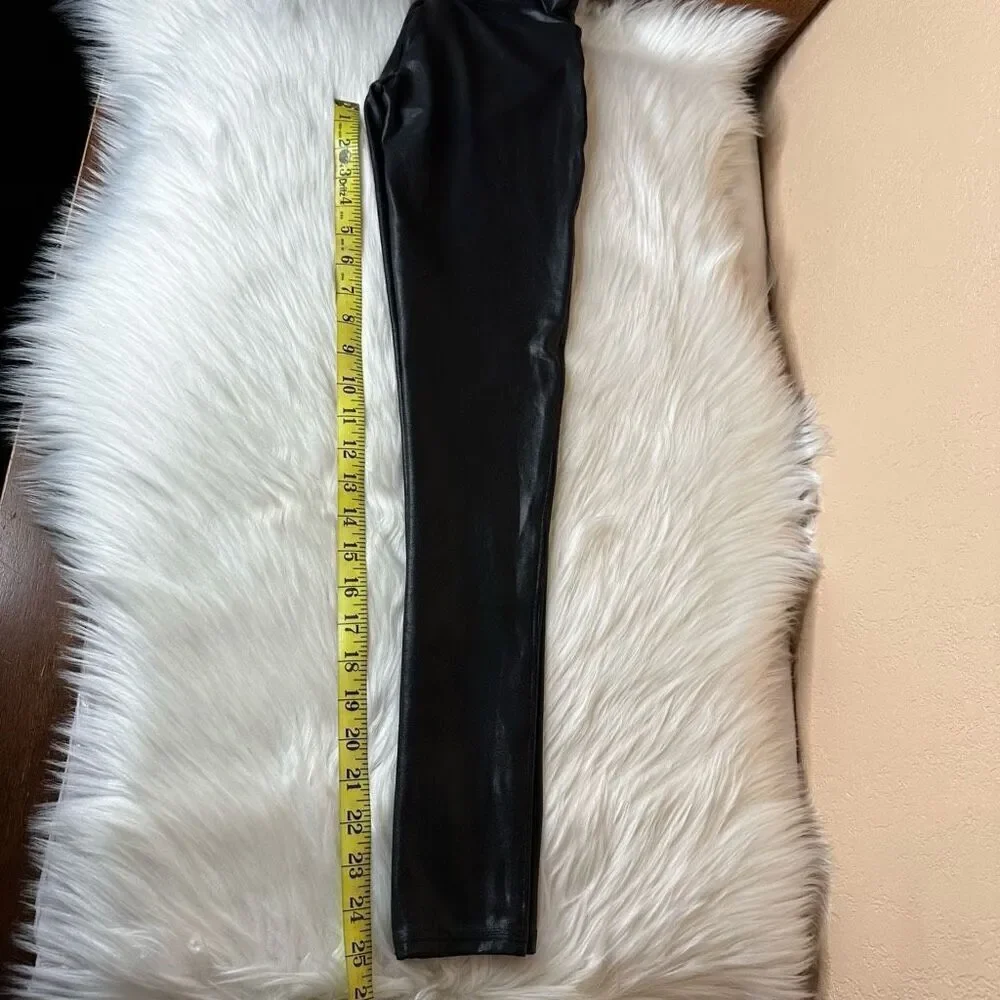 SPANX Faux Leather Leggings Size Small - Picture 9 of 11